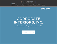 Tablet Screenshot of corporate-interiors.net